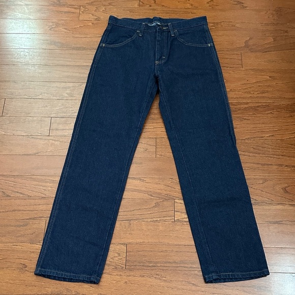 Rustler by Wrangler Heavyweight Dark Wash Regular Fit Straight Leg Jeans 29x30 - Picture 1 of 7